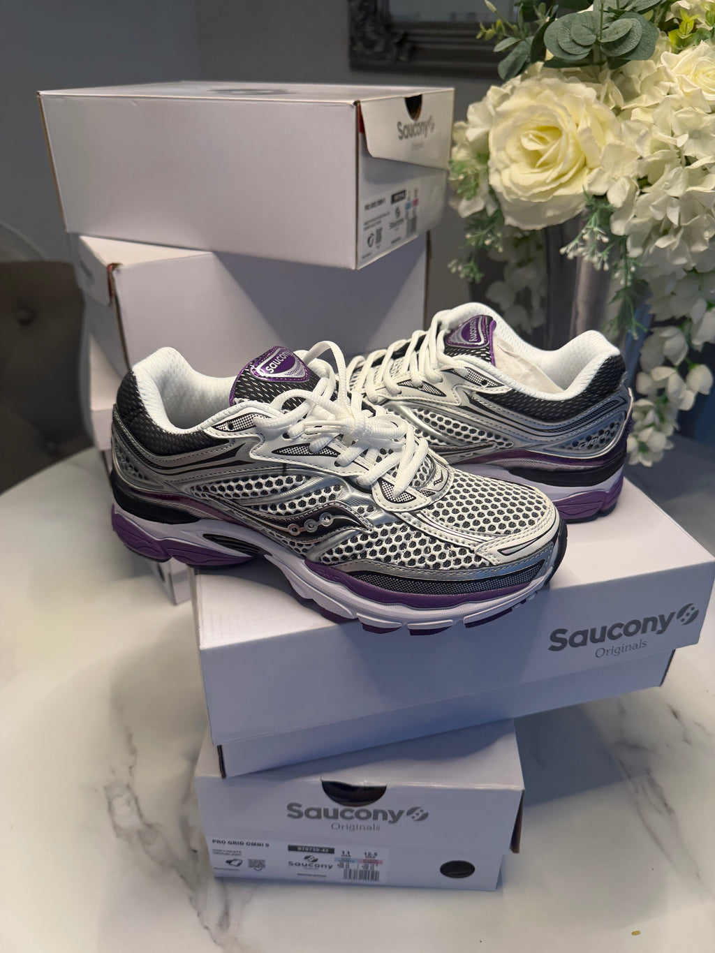 Saucony OG ProGrid Omni 9 'Silver Purple'