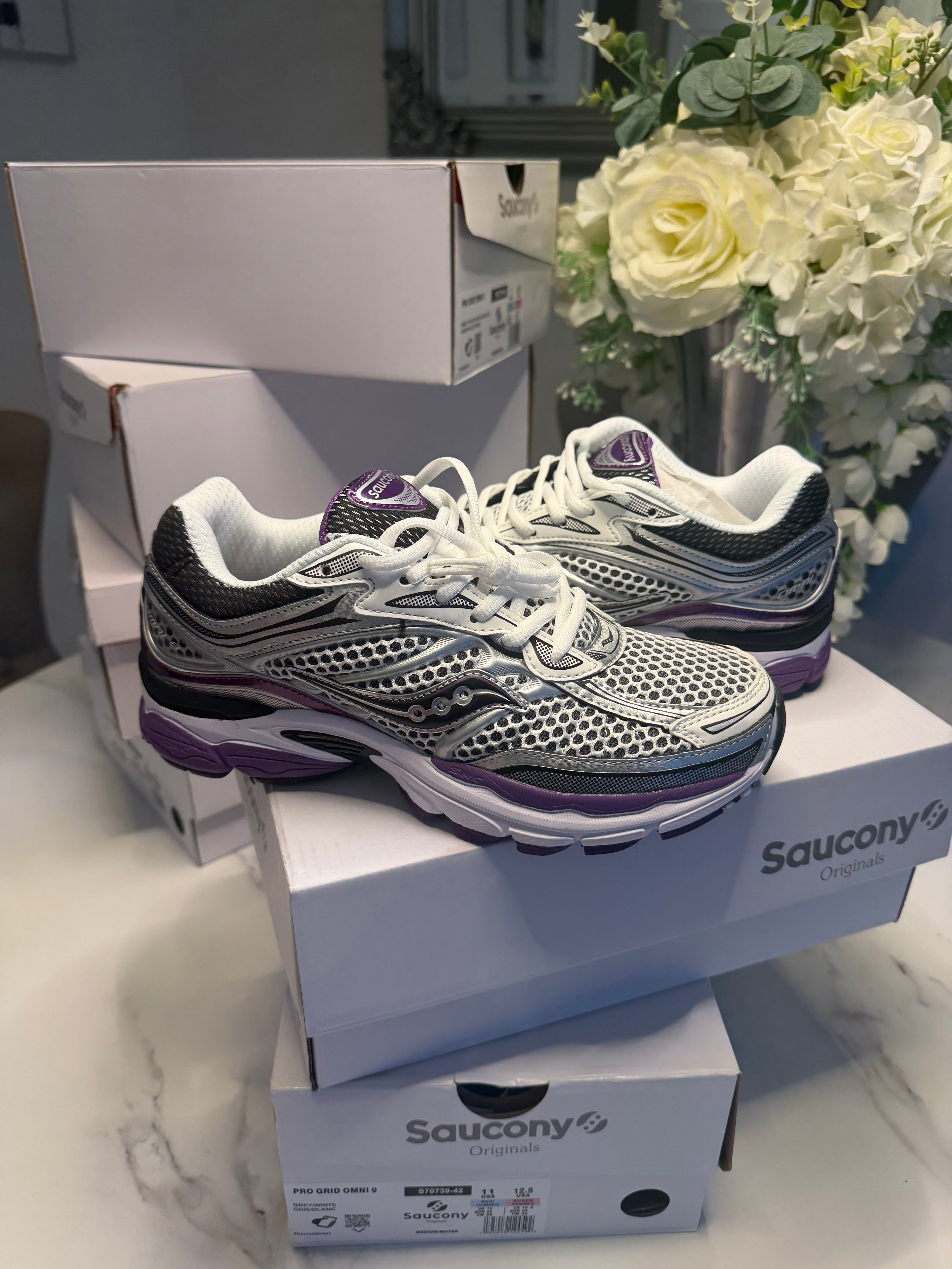 Saucony OG ProGrid Omni 9 'Silver Purple'