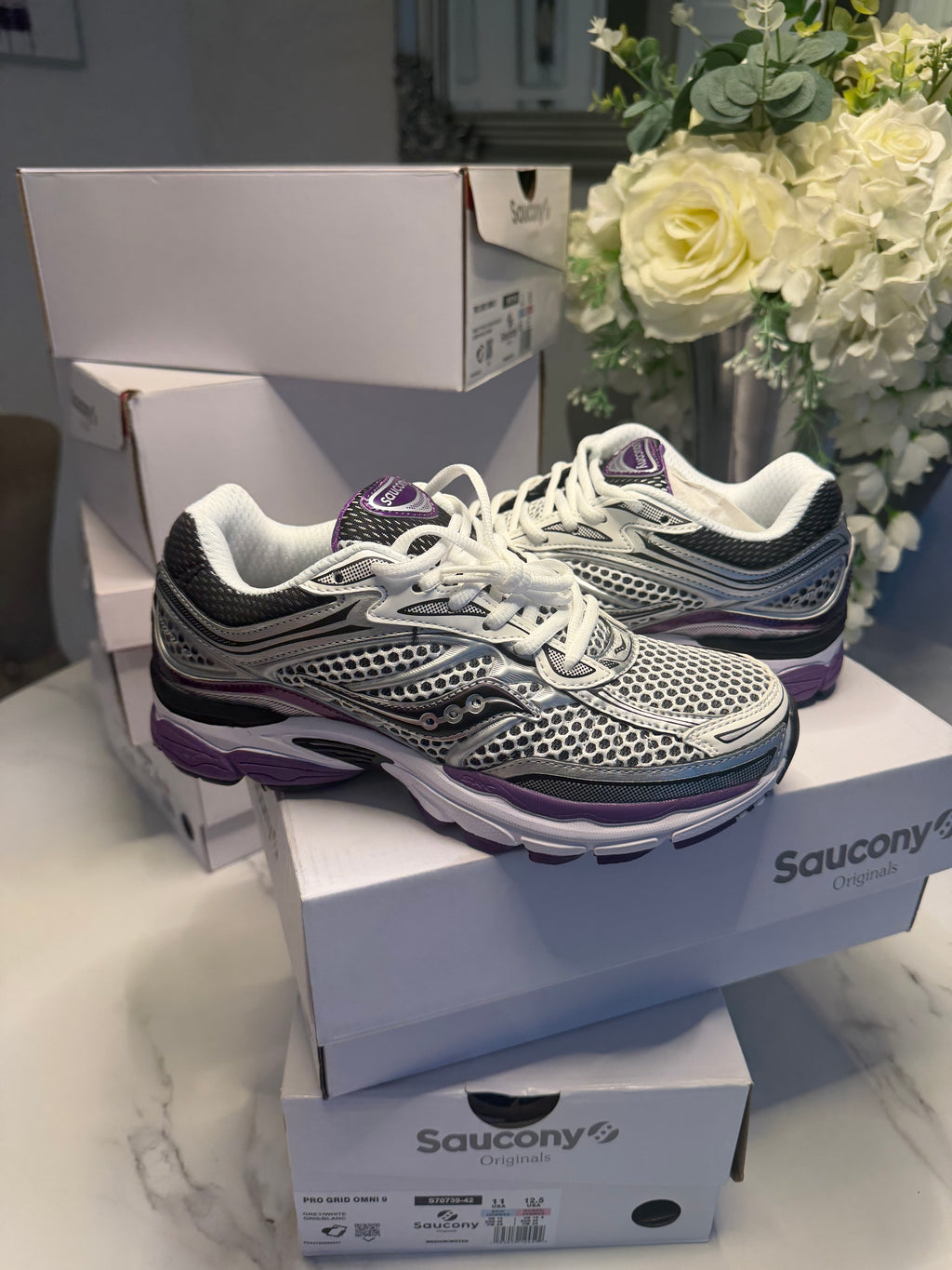 Saucony OG ProGrid Omni 9 'Silver Purple'