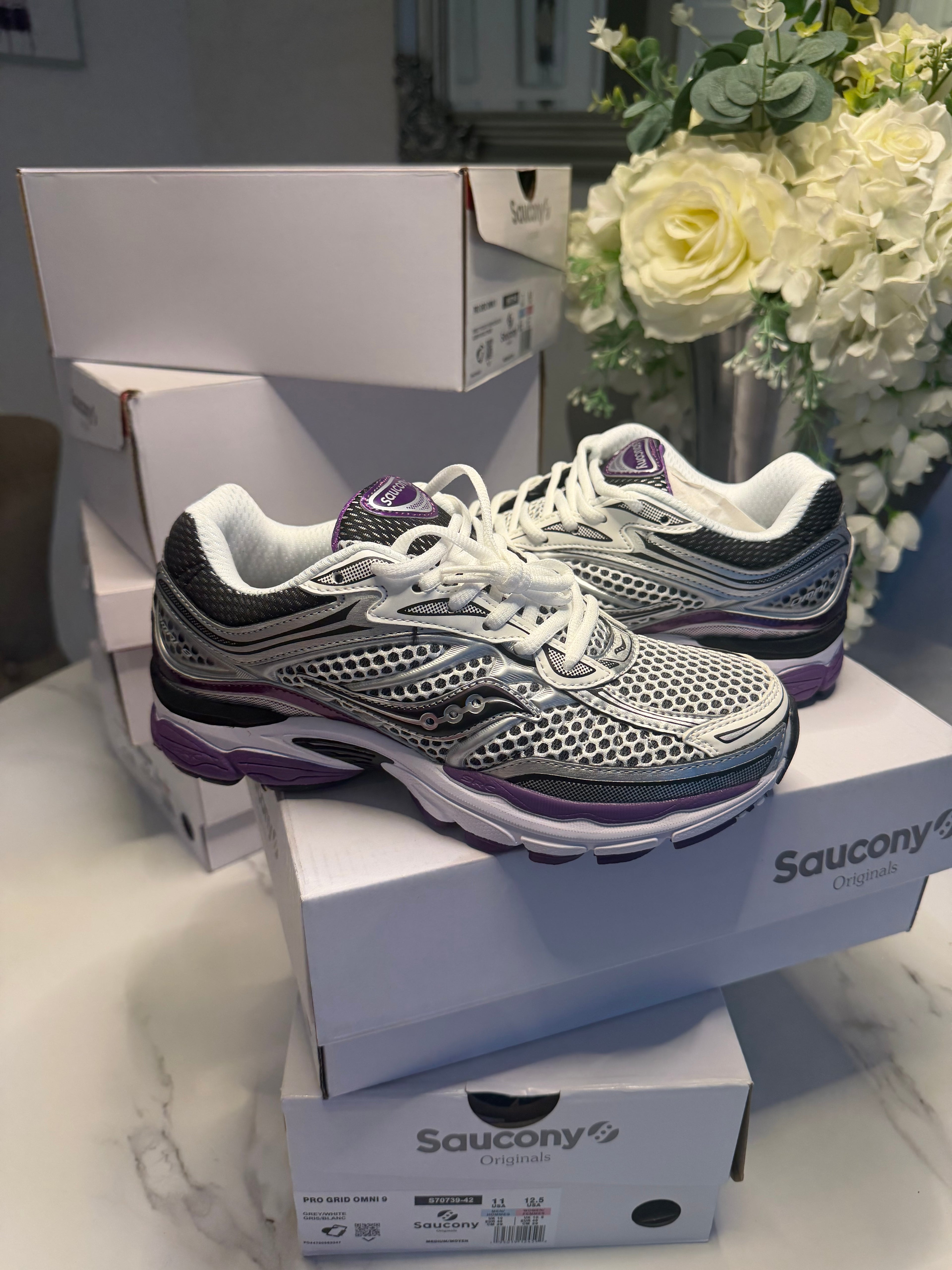 Saucony OG ProGrid Omni 9 'Silver Purple'